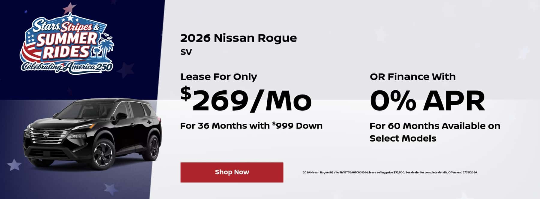 Rogue Lease & Finance Specials