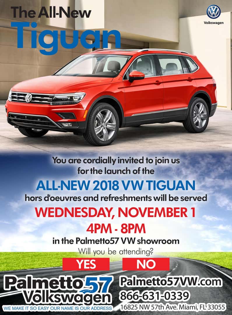 Palmetto57 Volkswagen Tiguan Launch Party RSVP