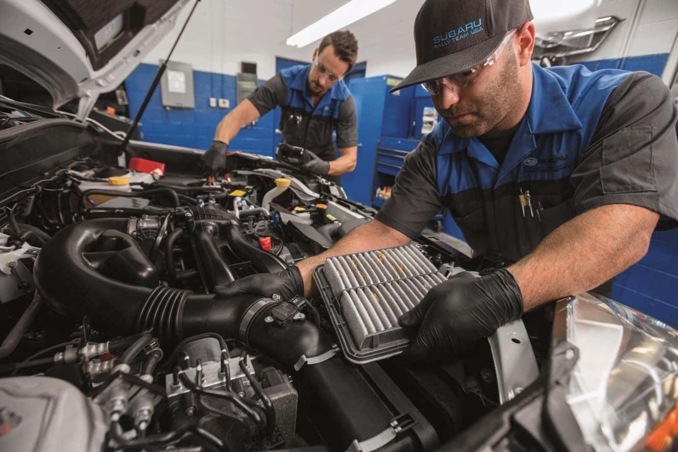 Parker Subaru technician performing a service