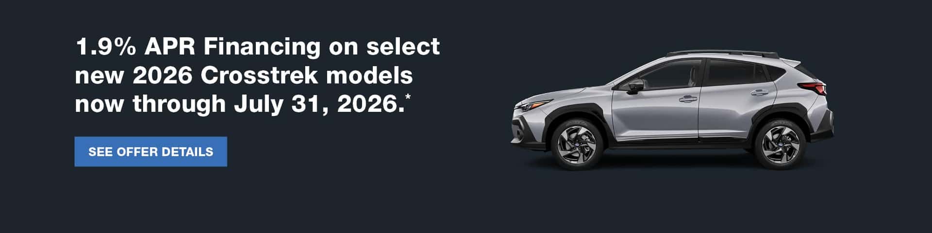 2026 Crosstrek APR Offer - Parker Subaru