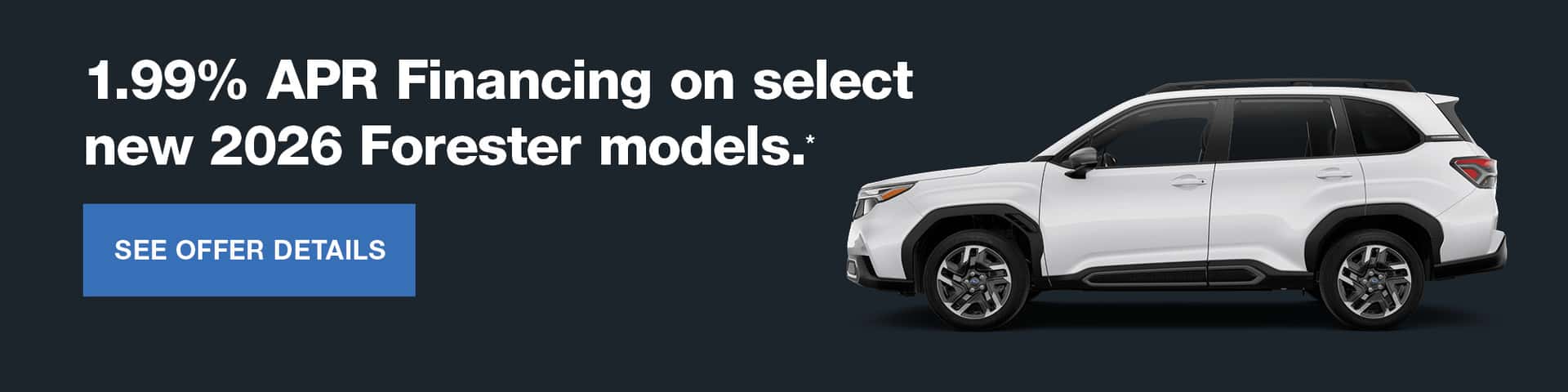 2026 Forester APR Offer - Parker Subaru