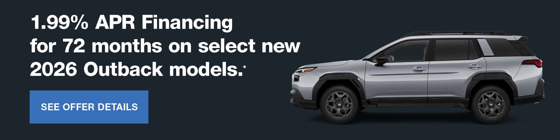 2026 Outback APR Offer - Parker Subaru