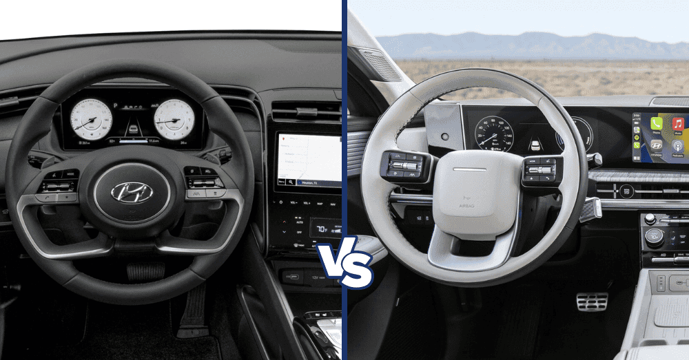 2024 Hyundai Tucson vs. Santa Fe - interior comparison