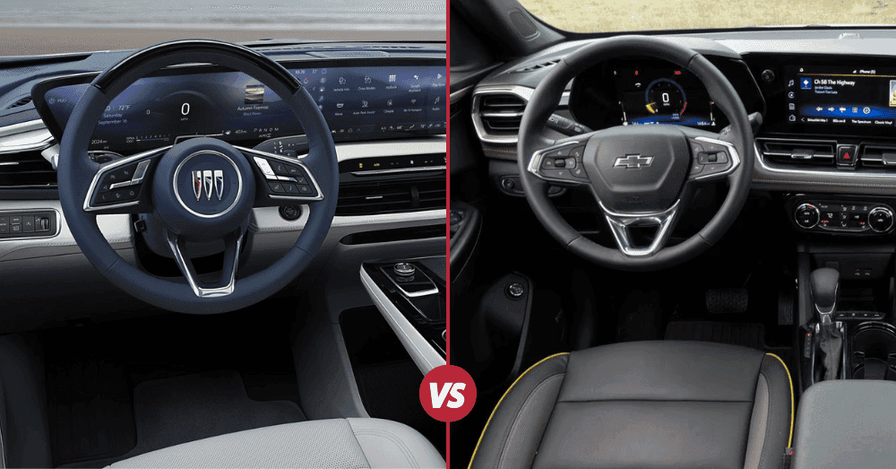 2025 Buick Enclave vs. Chevy Trailblazer - interior comparison