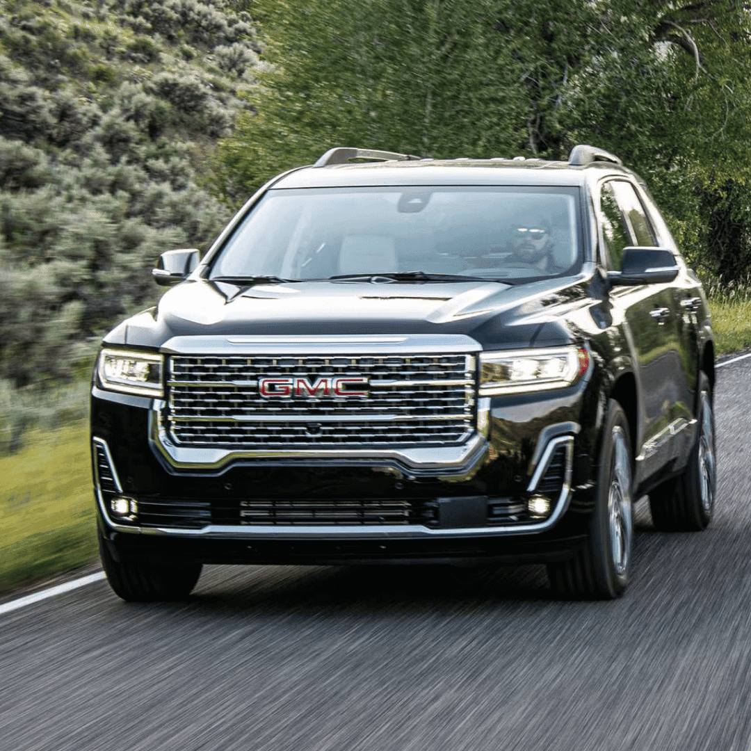 front view of a used GMC Acadia for sale near Columbus, Indiana