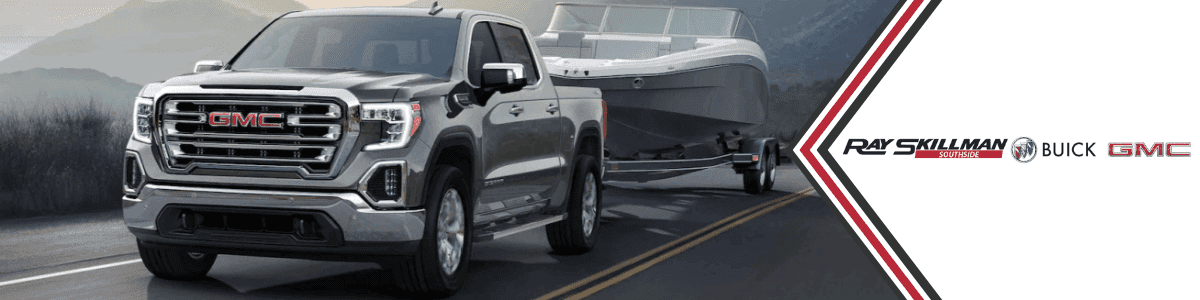Used GMC Sierra 1500 Columbus, Indiana - GMC Sierra 1500 towing a boat - banner