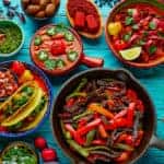 colorful latin food mix