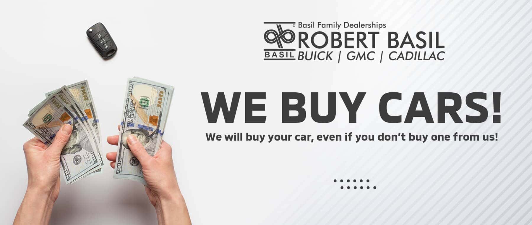 We Buy Cars! - We will buy your car, even if you don't buy them from us!