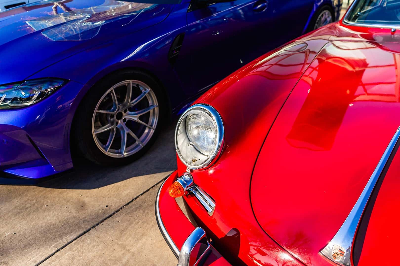 Cars and Coffee event at Sandia BMW