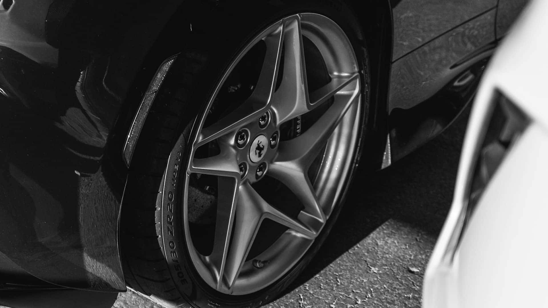 close up of tire