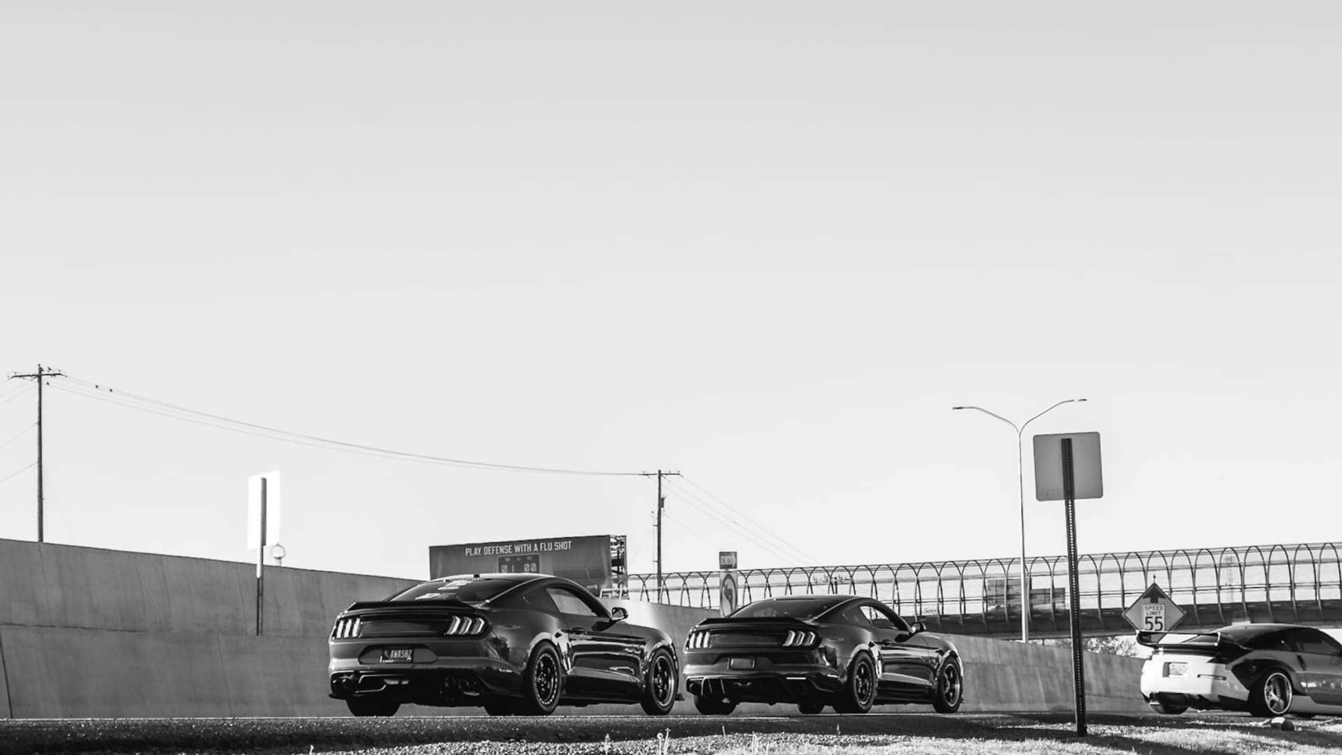 two vehicles