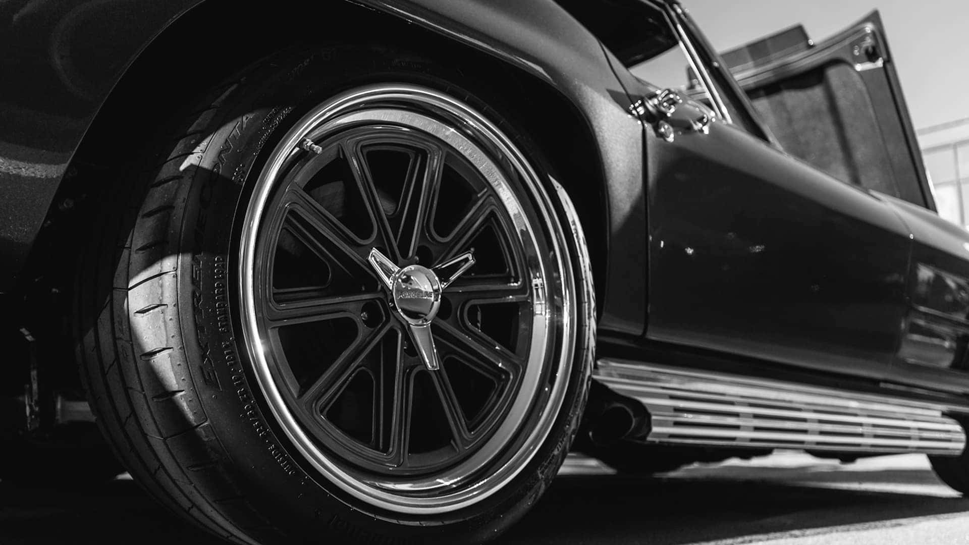 close up tire