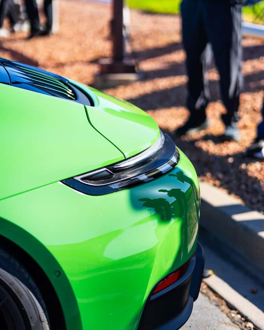 close up green vehicle