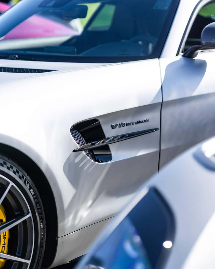 white vehicle