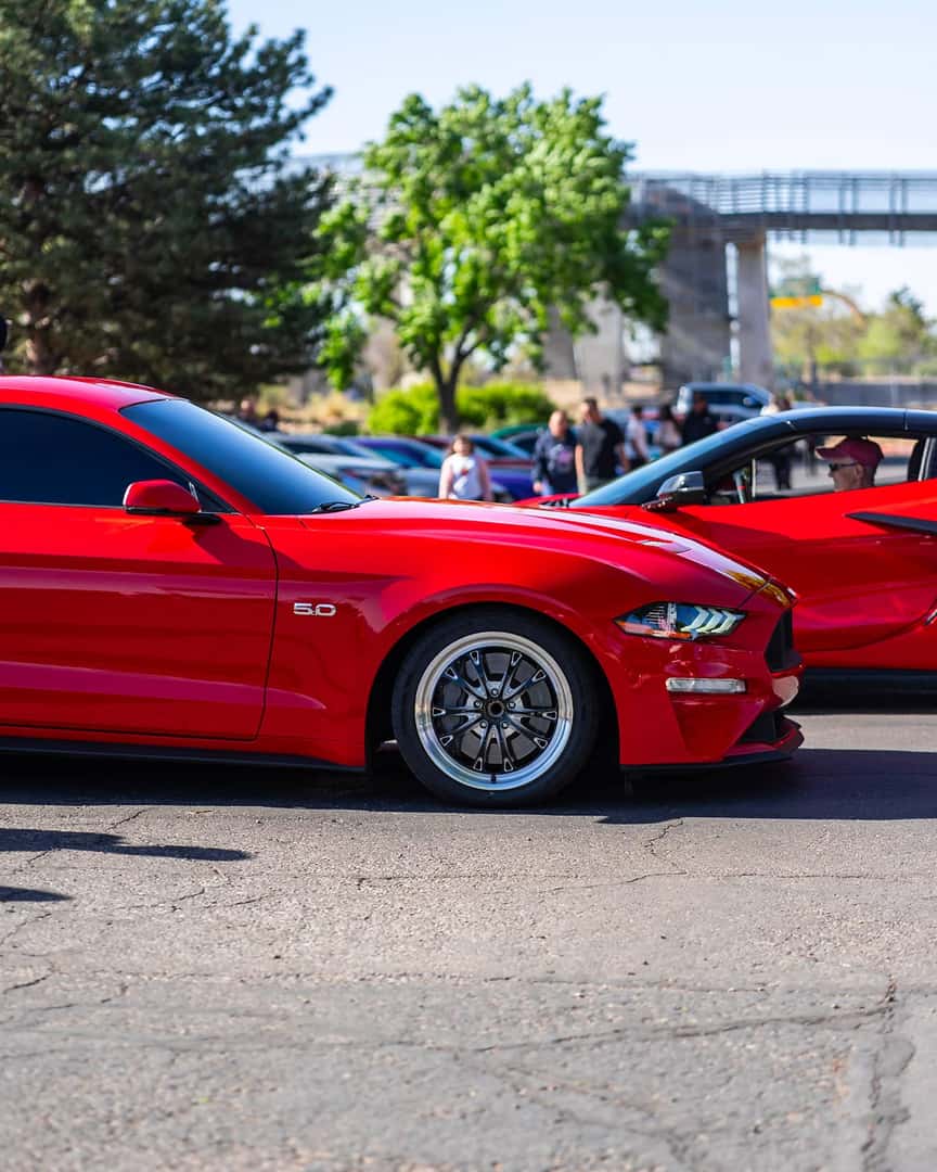 red vehicles