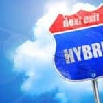 hybrid, 3D rendering, blue street sign