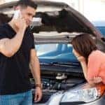 Stranded couple calling for help