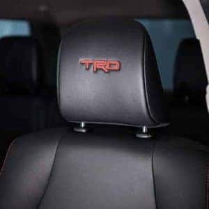 TRD Custom leather head rest