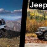 Left: Jeep Wrangler. Right: Jeep Wrangler Unlimited