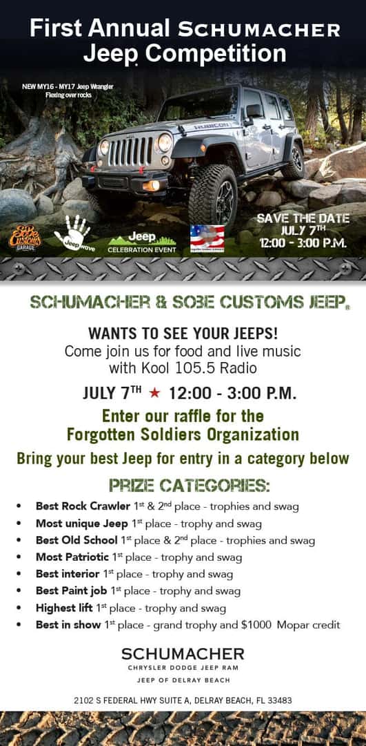First Annual Schumacher Jeep Competition