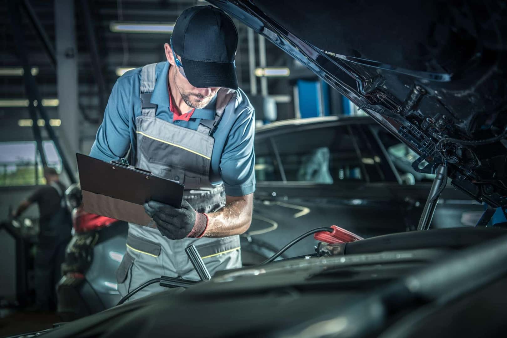 Technician Servicing a RAM Truck