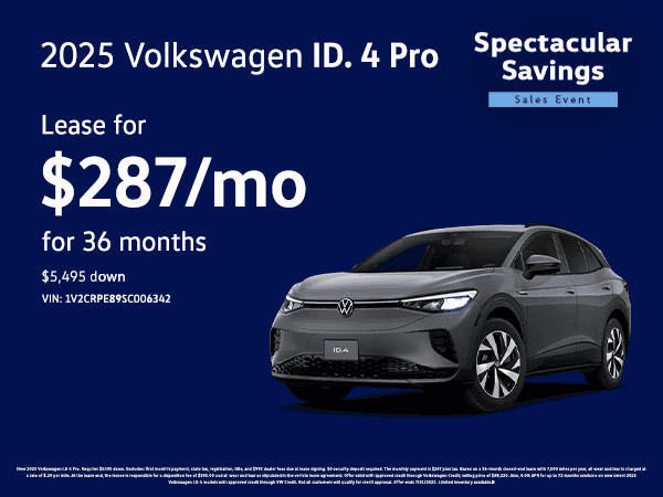 2025 Volkswagen ID. 4 Pro Offer