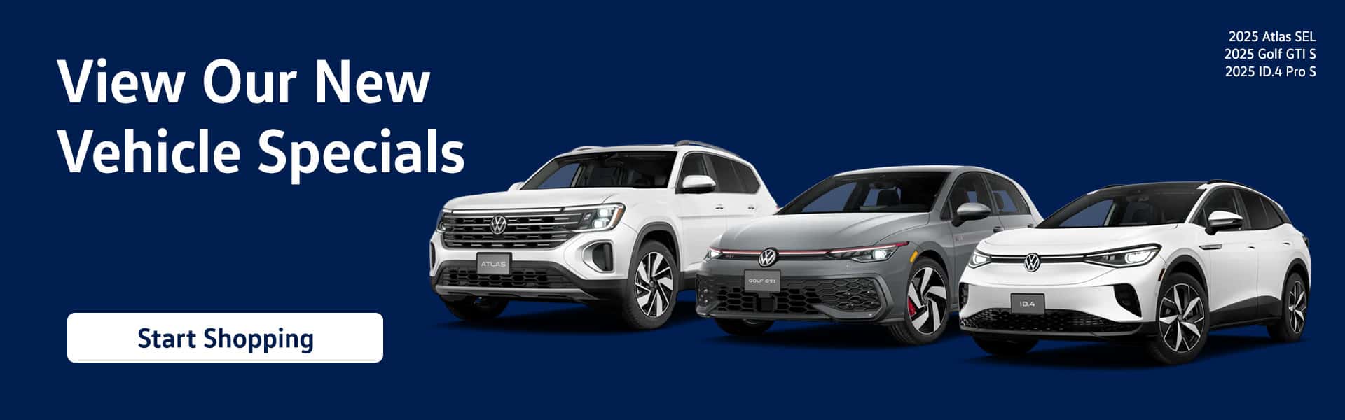 volkswagen New Vehicle Specials
