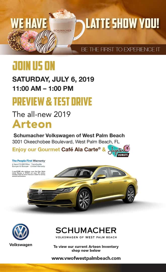 Volkswagen Arteon Preview Event Schumacher Vw Of West Palm Beach