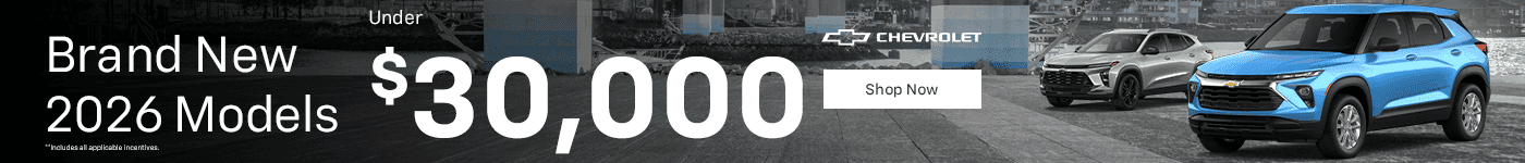 Brand New 2026 Models Under $30,000