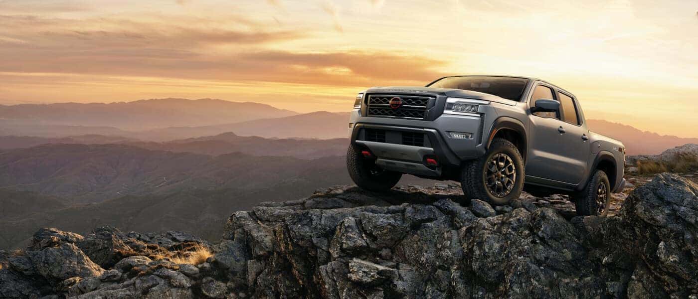 2024 Nissan Frontier Exterior Parked On Rocky Mountain