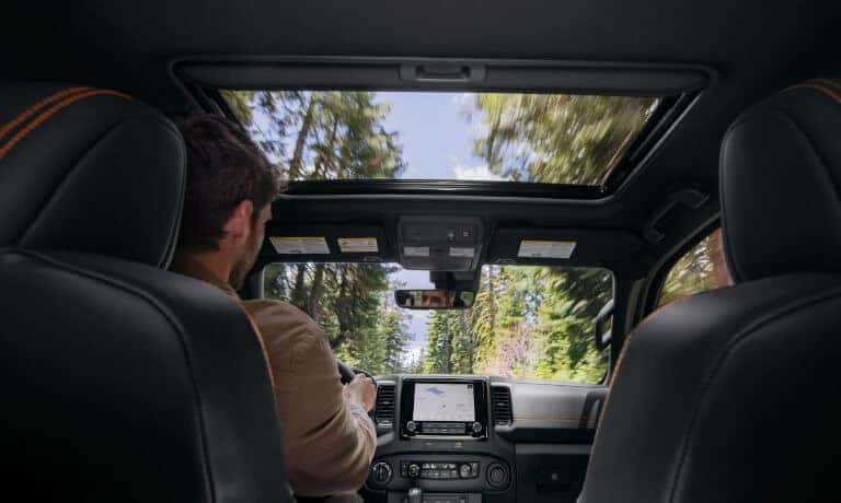 2024 Nissan Frontier Interior Windshield View From Back
