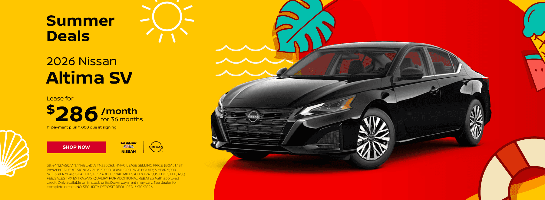 2026 NISSAN ALTIMA SV