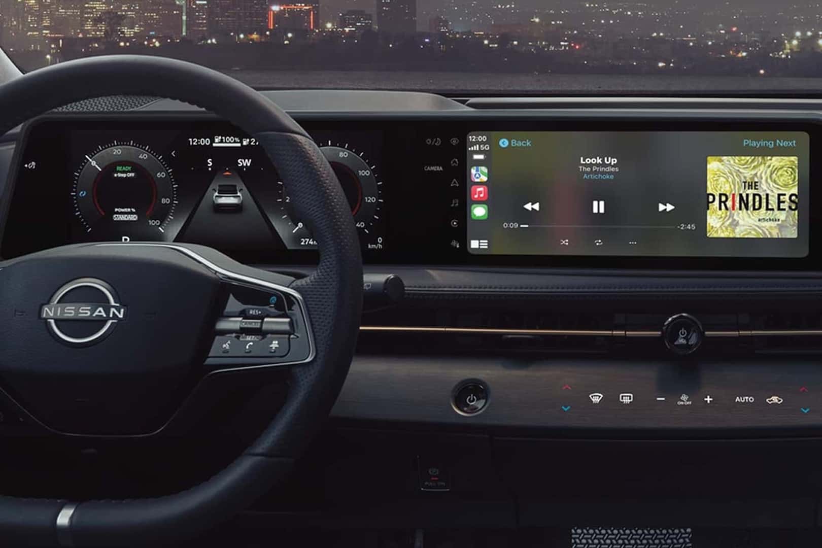 dashboard of ariya
