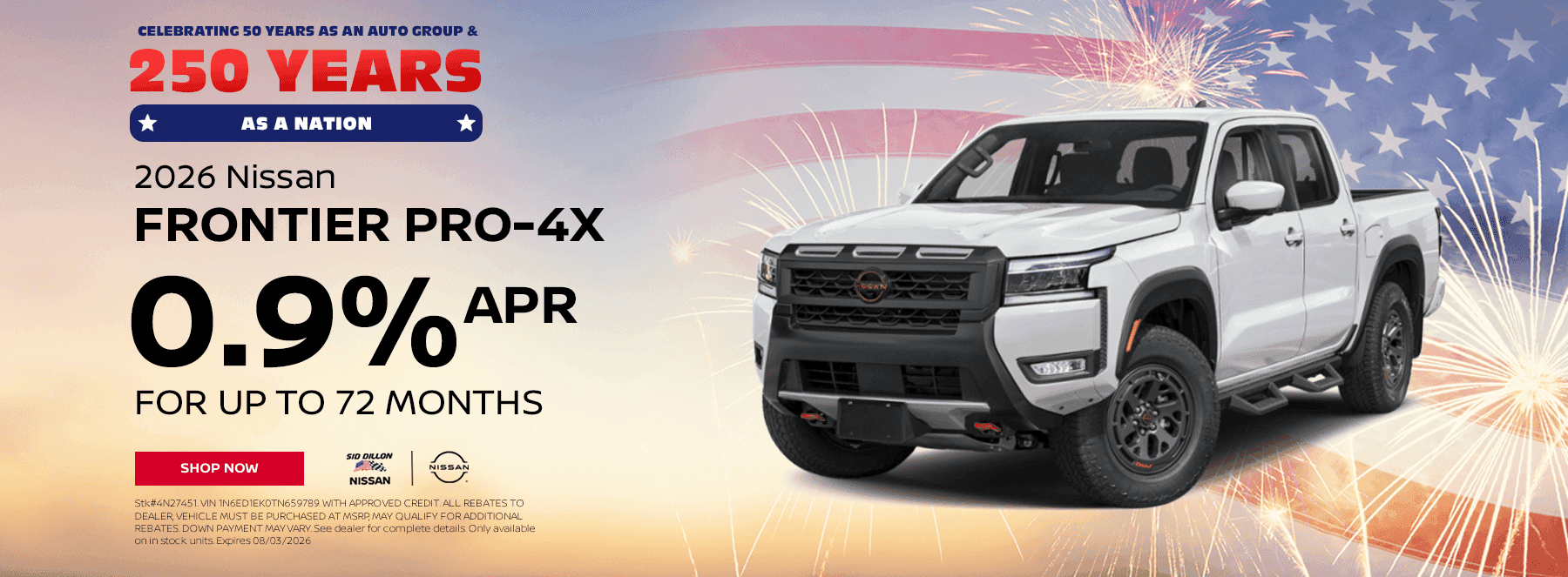 2026 NISSAN FRONTIER PRO 4X
