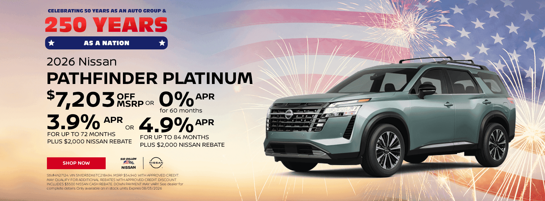 2026 NISSAN PATHFINDER PLATINUM