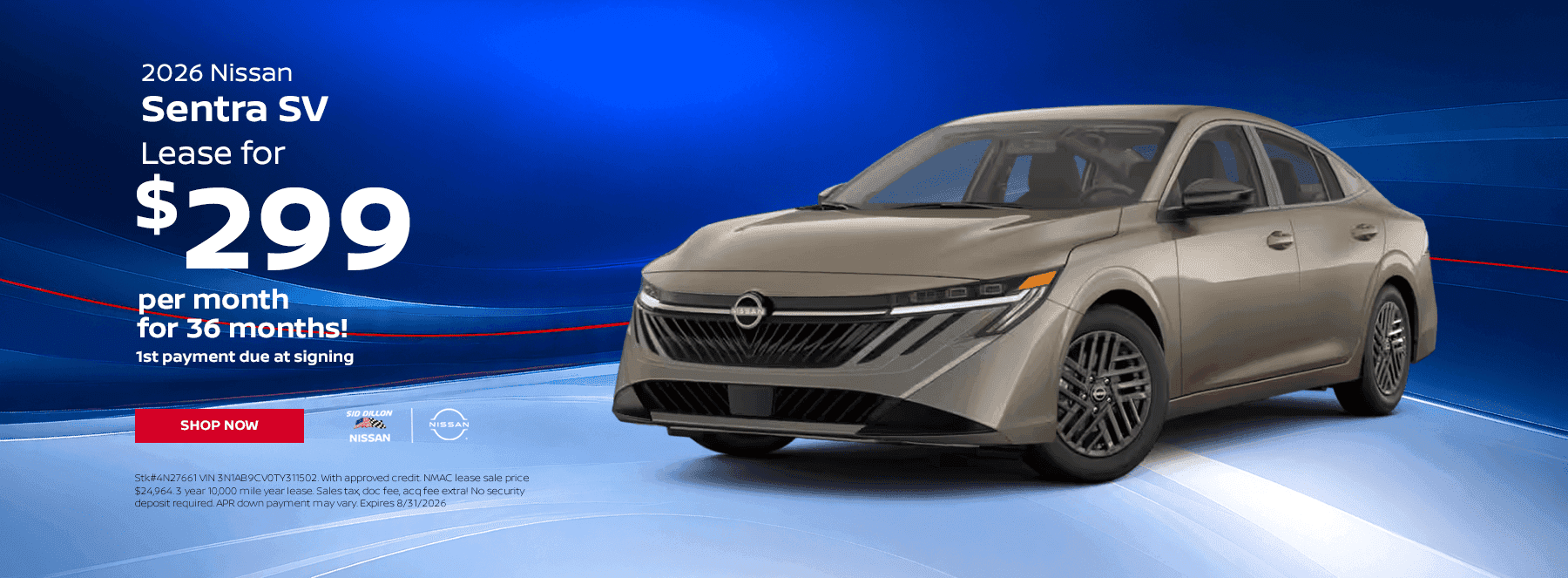 2026 Nissan Sentra SV