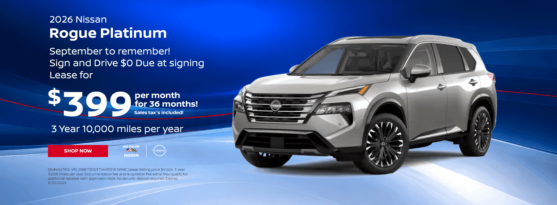 2026 Nissan Rogue Platinum