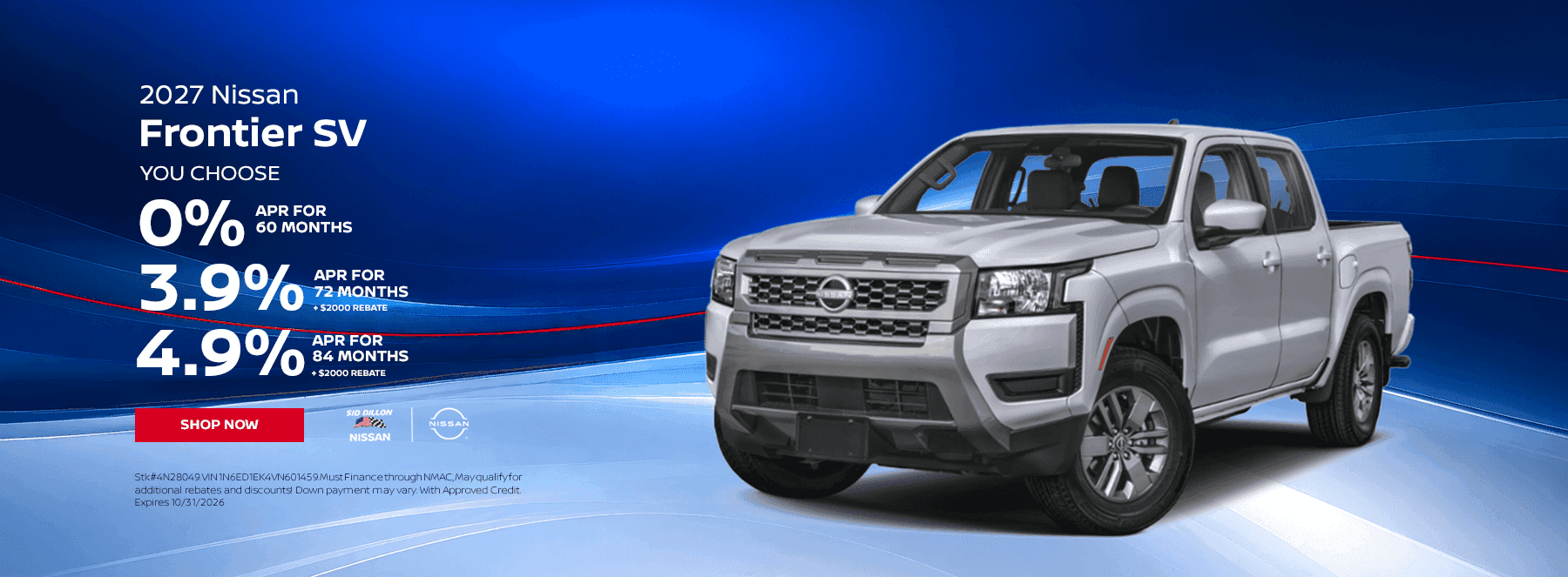 2027 Nissan Frontier SV