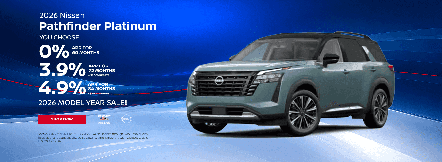 2026 Nissan Pathfinder Platinum