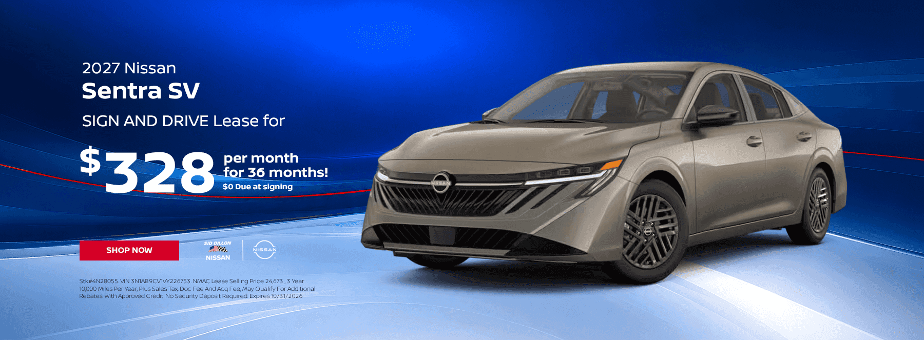2027 NISSAN SENTRA SV