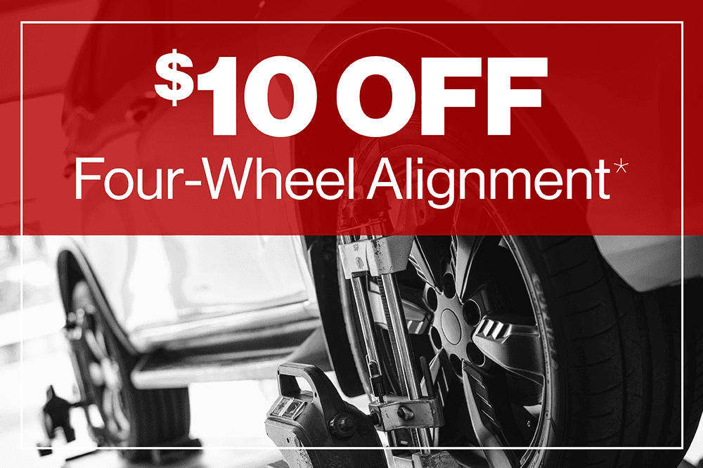 $10 Off Four-Wheel Alignment