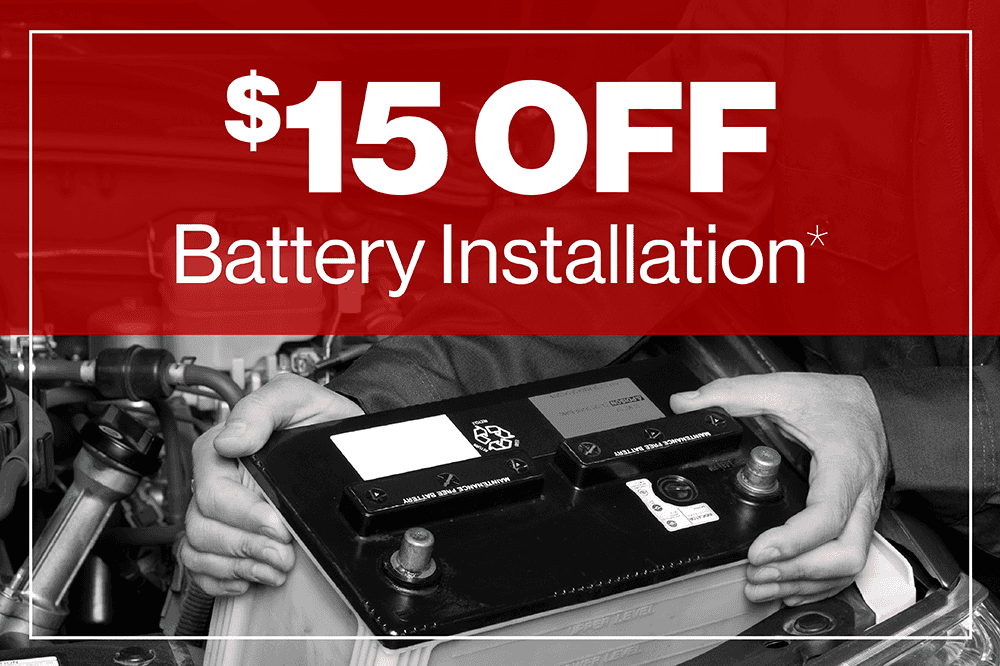 $15 Off Battery Installation