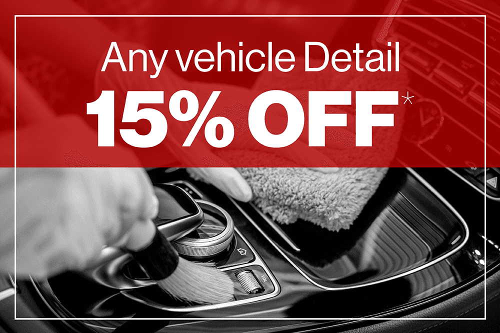 Any vehicle Detail 15% Off