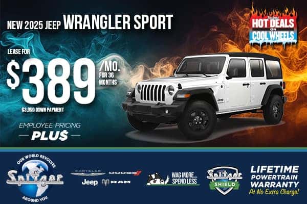 2025 Jeep Wrangler Sport - Lease for $389/mo for 36 Months