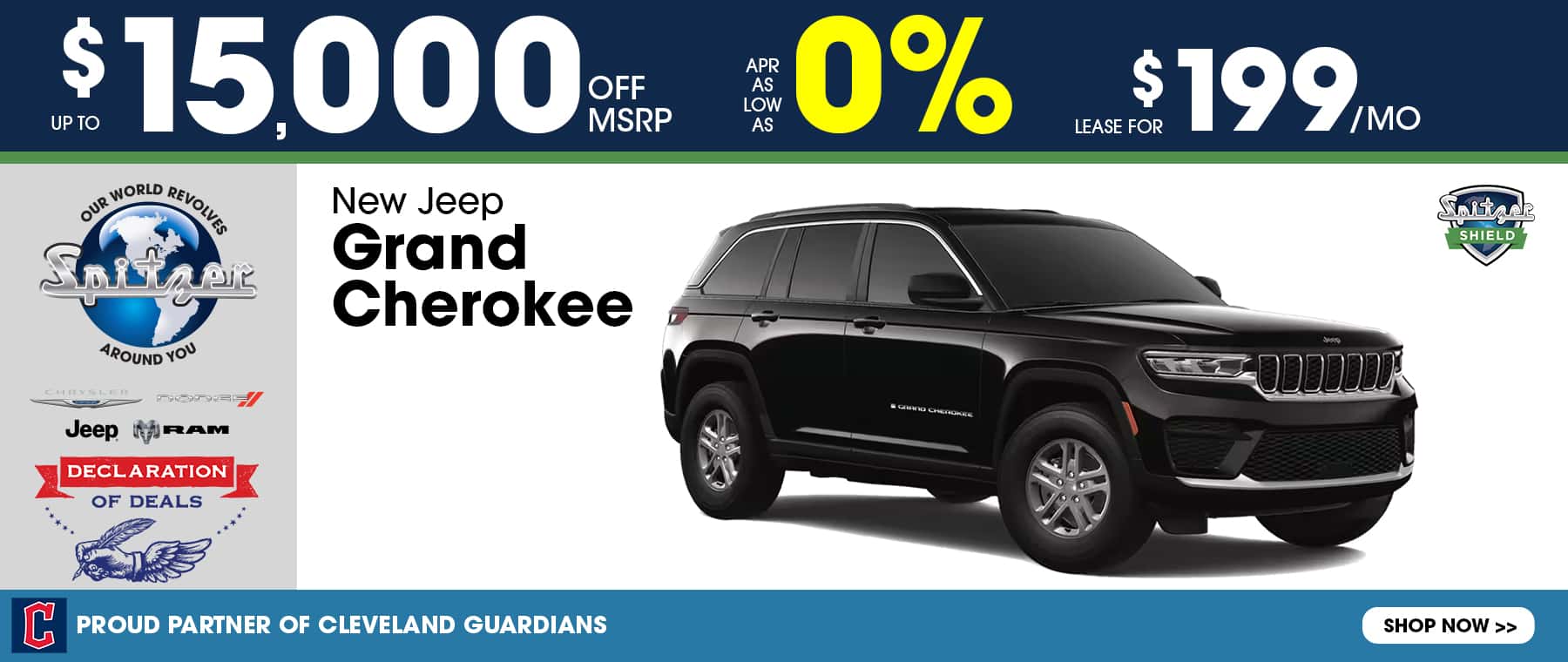 New Jeep Grand Cherokee Up to $15,000 Off MSRP APR as low as 0% Lease for $199 per month