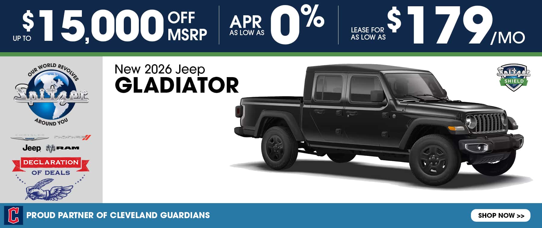 New Jeep Gladiator Up to $15,000 Off MSRP **APR as low as 0% Lease for $179 per month