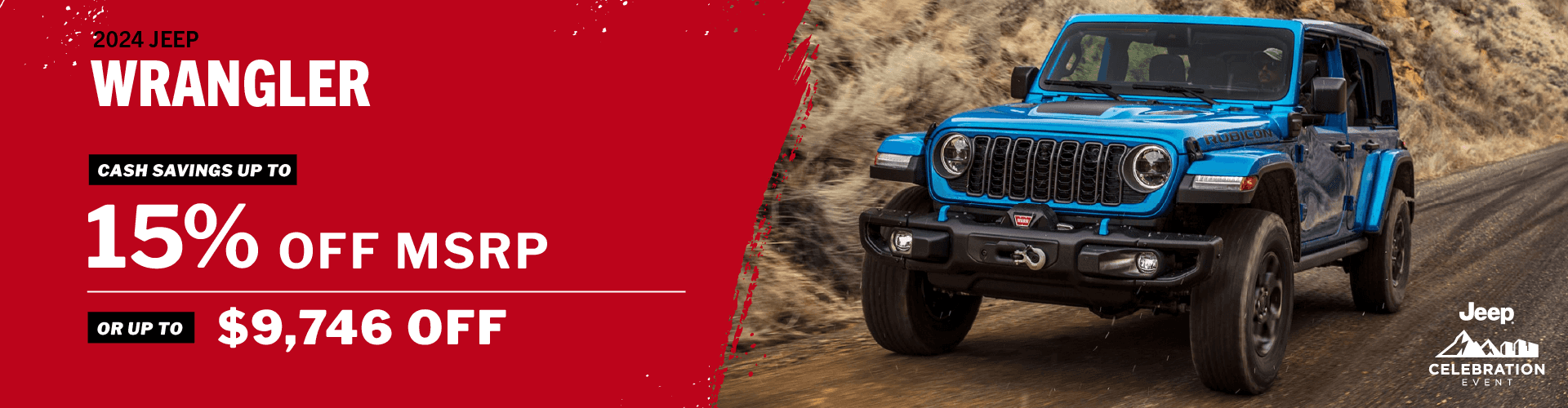 2024 jeep wrangler - Cash Savings up To 15% off MRSP OR up to $9,746 off