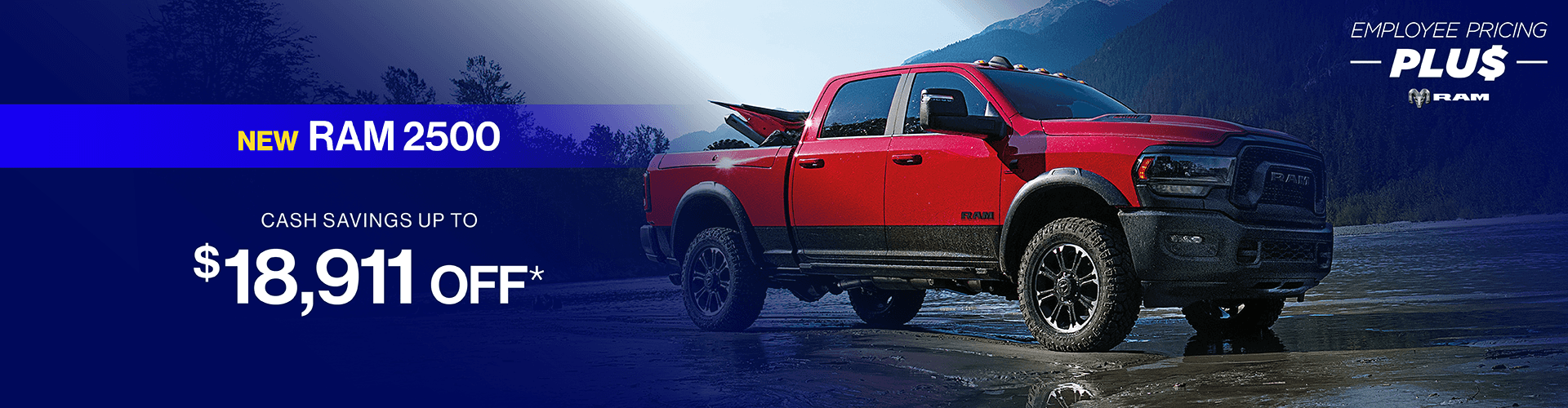 New RAM 2500 Up to $18,911 off