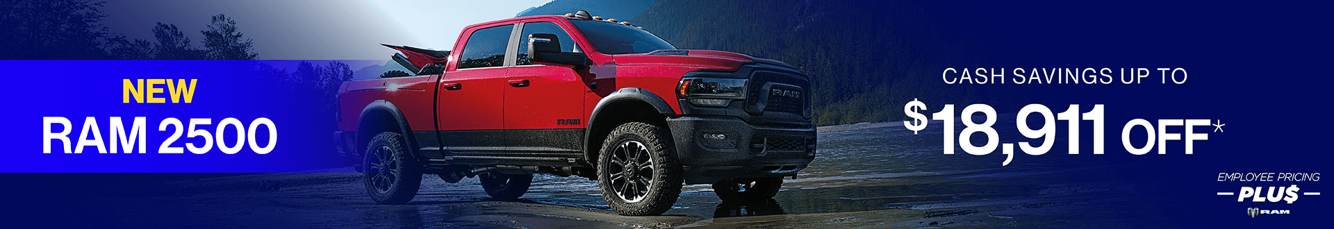 New RAM 2500 Up to $18,911 off