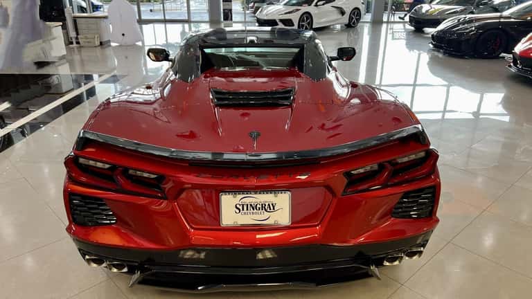 corvette stingray 2022 red